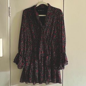 Zara basic red and black mini dress size M